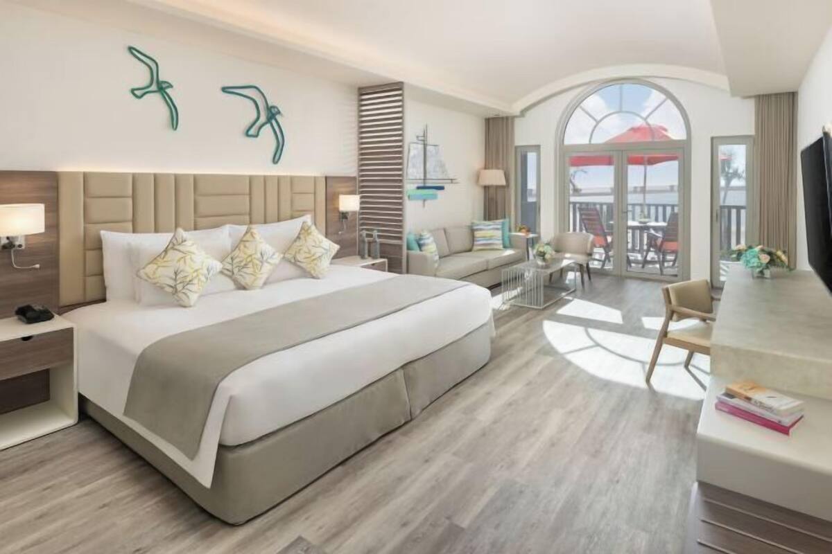 Premium bedding, down comforters, memory foam beds, minibar