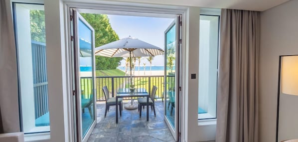 Vista a la playa o el mar