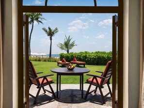 Vista a la playa o el mar