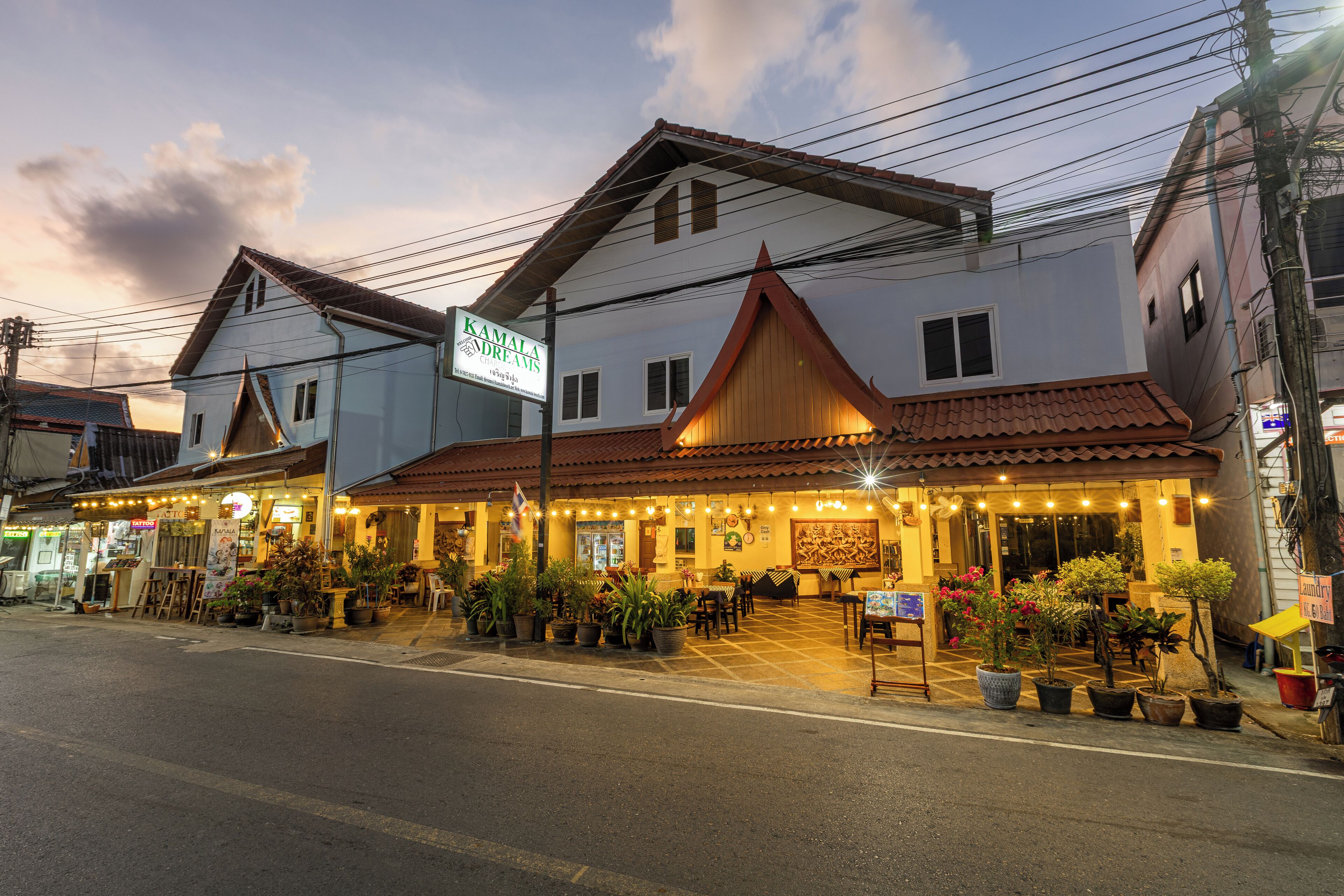 Front of property - evening/night