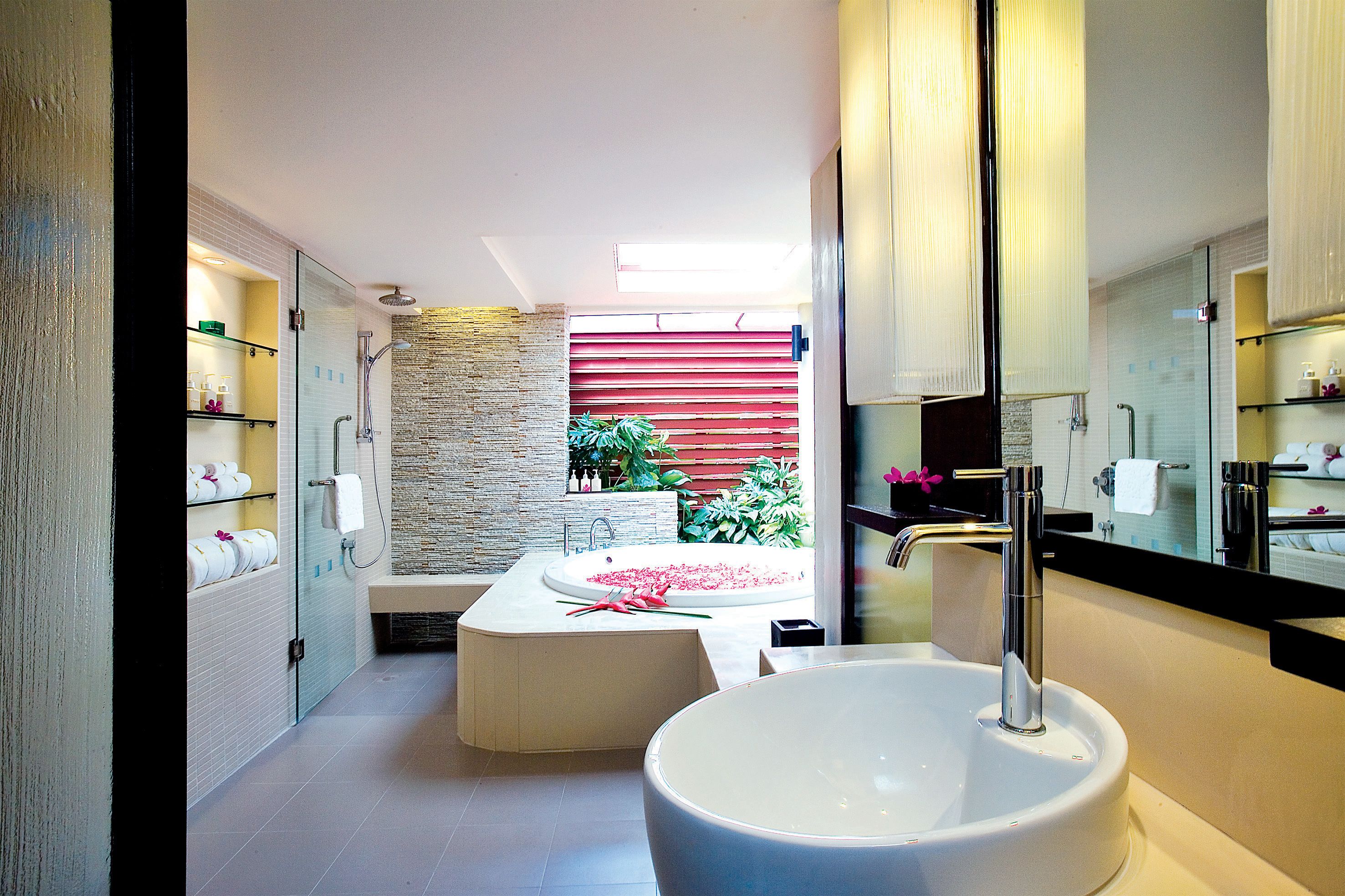 free toiletries, hair dryer, bathrobes, slippers