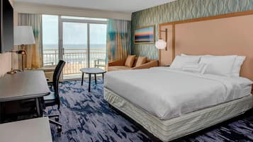 Room, 1 King Bed with Sofa bed, Balcony, Oceanfront (Balcony) | Premium bedding, down comforters, iron/ironing board