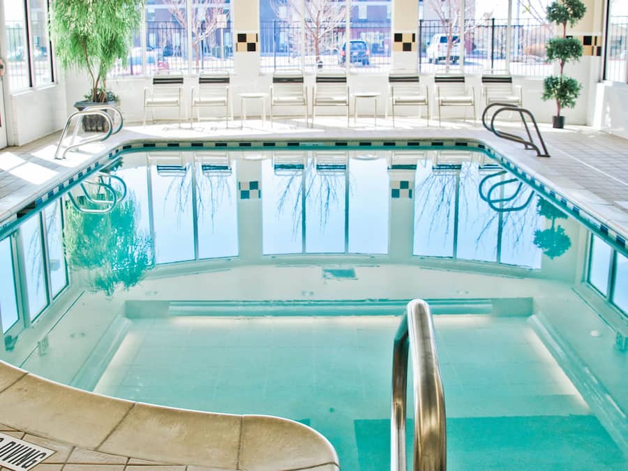 Indoor pool, open 6 AM to 11 PM, sun loungers