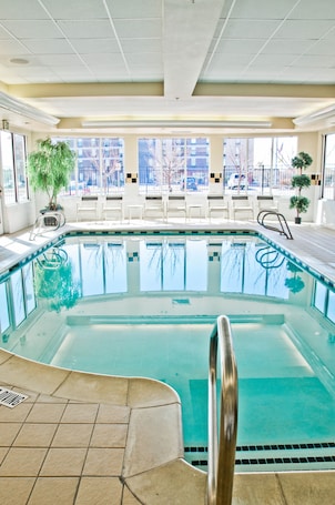 Indoor pool, open 6 AM to 11 PM, sun loungers