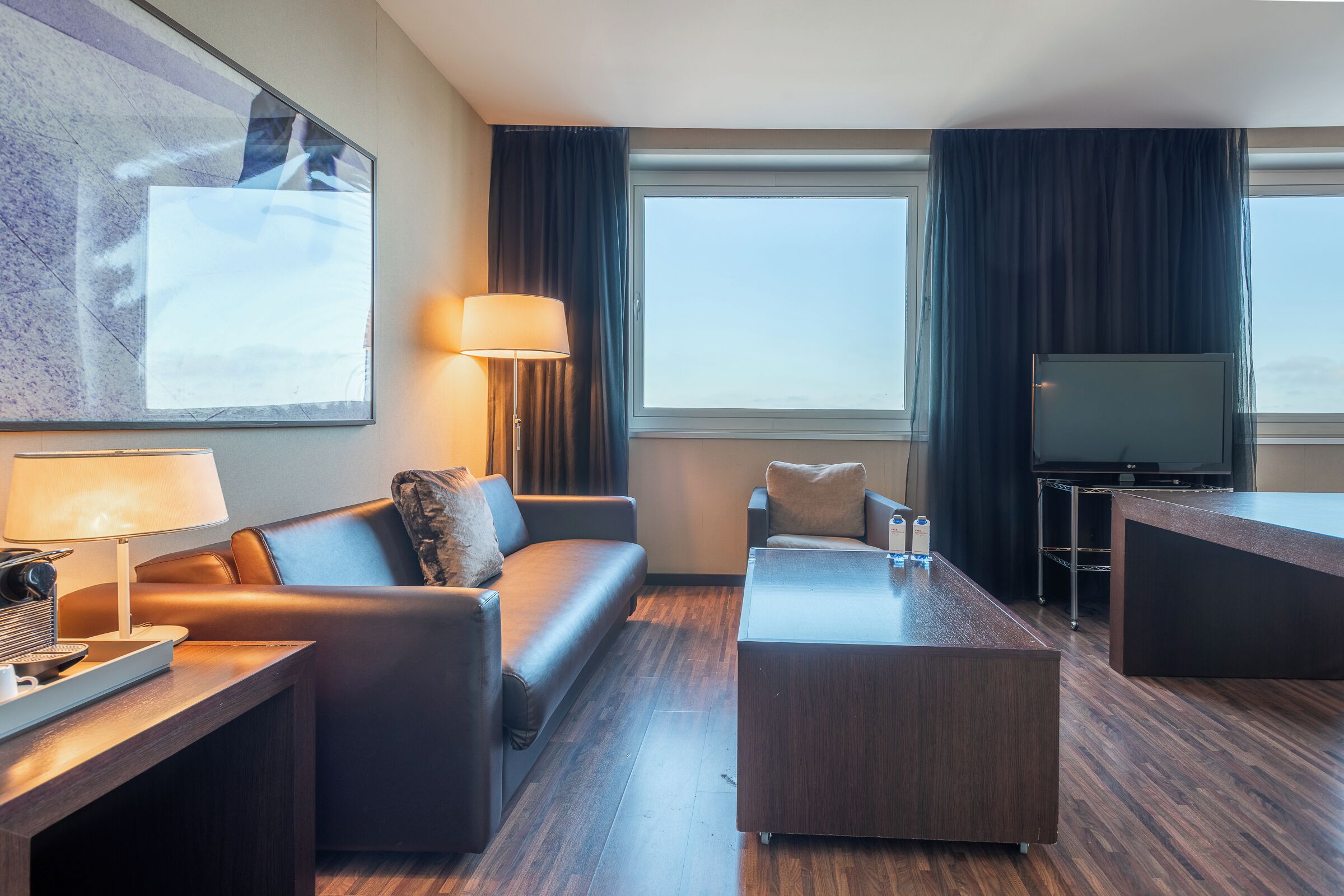 suite junior | living area | 32-inch flat-screen tv with satellite channels