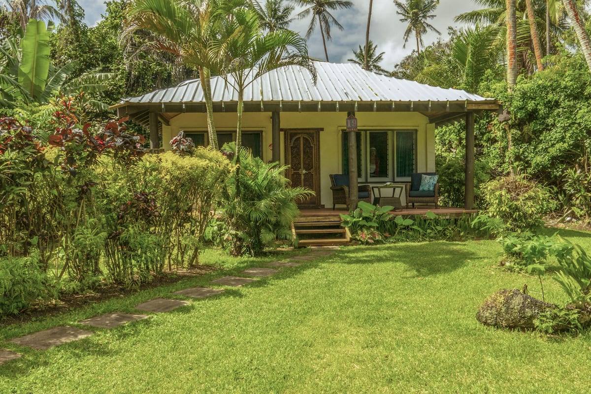 Deluxe villa, uitzicht op tuin | Uitzicht op de tuin