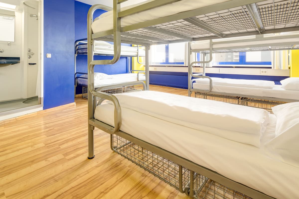 Blackout drapes, WiFi (free), bed sheets