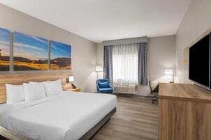 Room, 1 King Bed, Mobility Accessible, Non Smoking (Bathtub w/ Grab Bars) | Individually furnished, desk, iron/ironing board, free WiFi