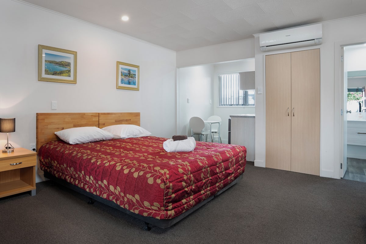 Monolocale Deluxe, 1 letto king | Ferro/asse da stiro, Wi-Fi gratuito, lenzuola