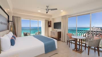 Panoramic room, Balcony Double Ocean View | Free minibar items, in-room safe, desk, blackout drapes