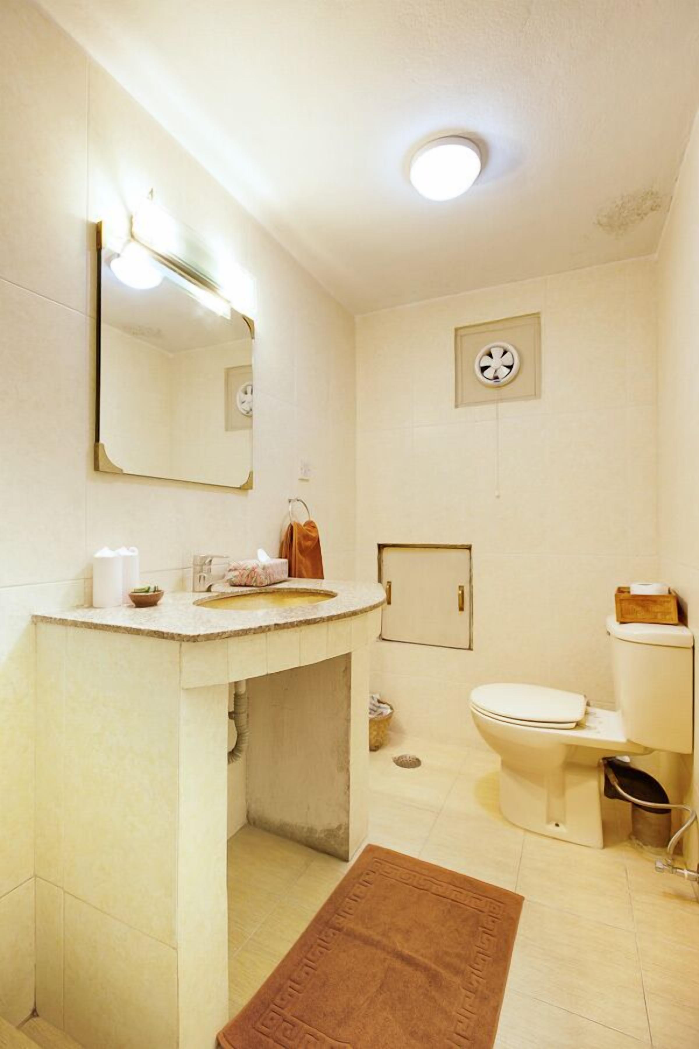 shower, rainfall showerhead, hair dryer, towels