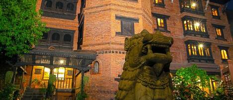 Front of property - evening/night