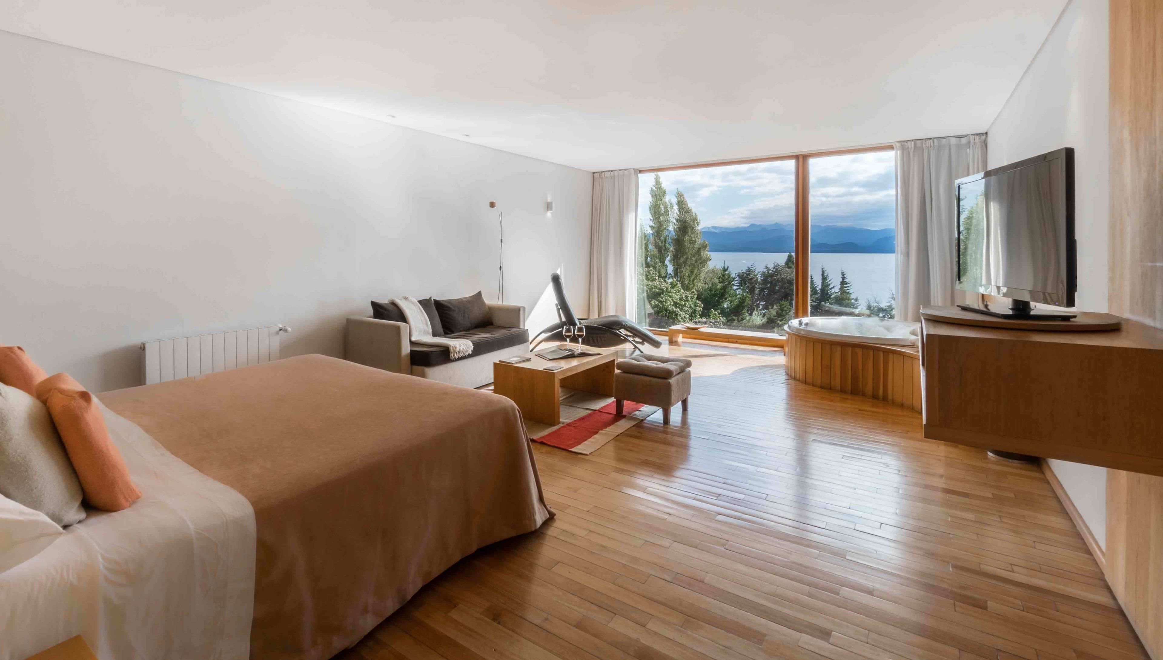 Premium bedding, down comforters, pillowtop beds, minibar