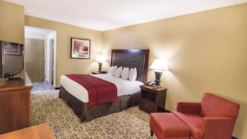 Seprai premium, meja kerja, tirai kedap cahaya, dan setrika/meja setrika