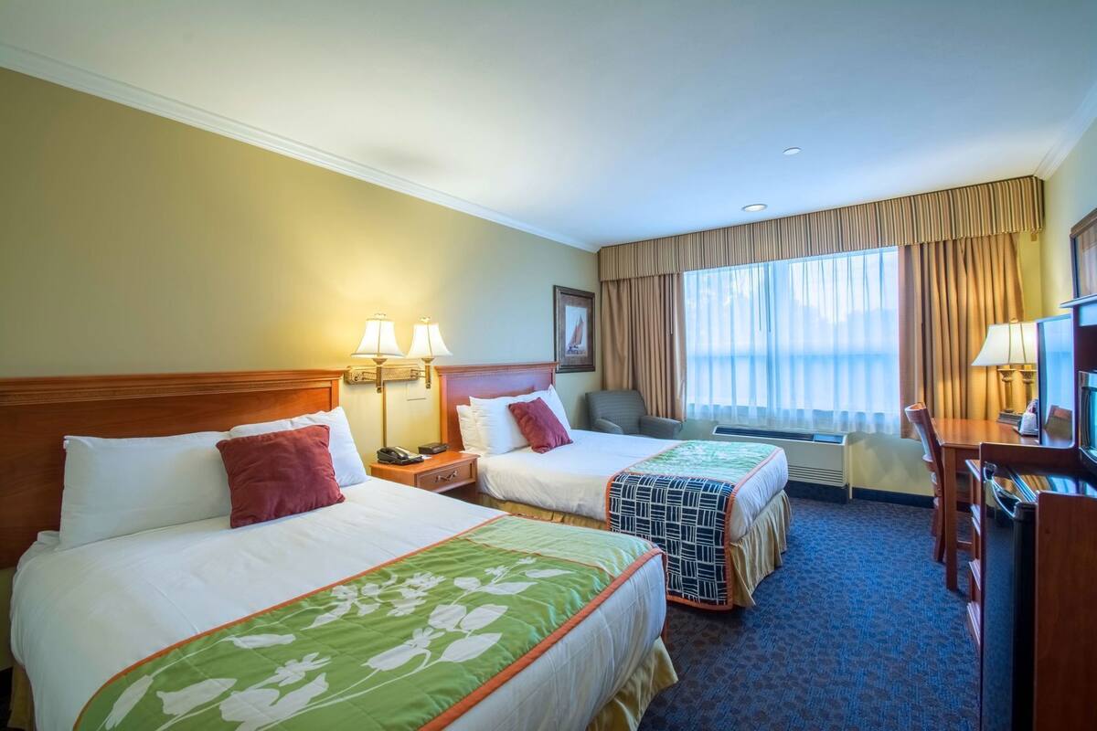 Desk, blackout curtains, iron/ironing board, free WiFi
