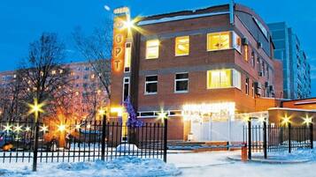 Front of property – evening/night