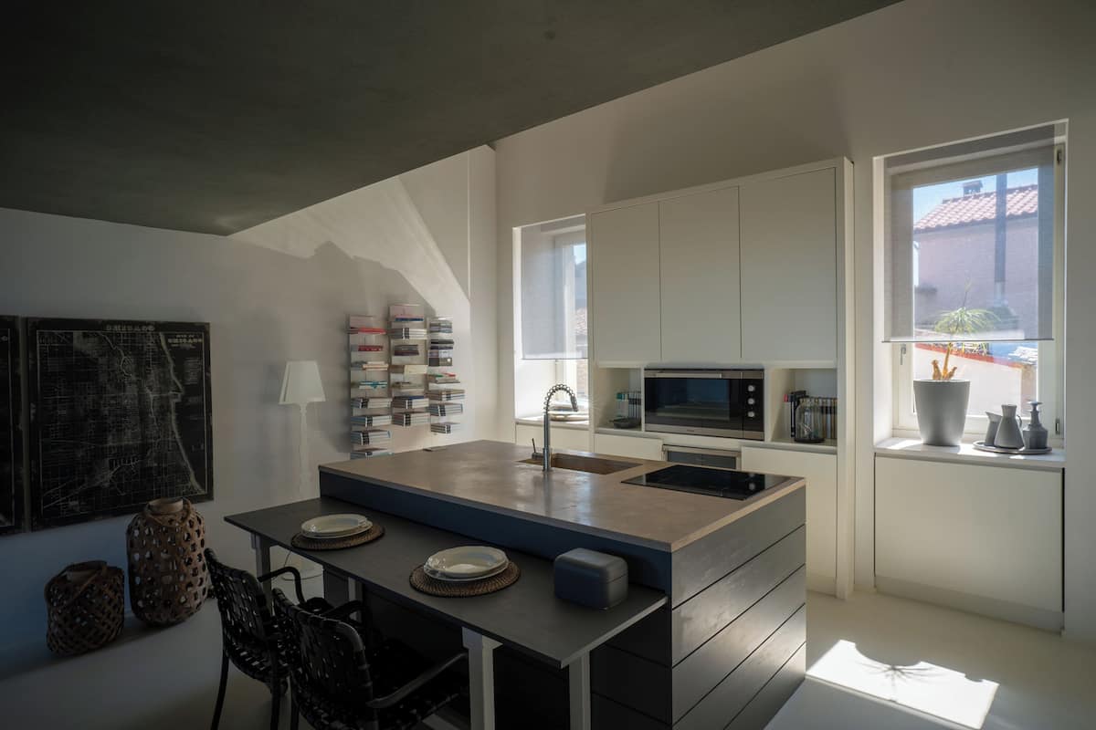 Bloc d'apartaments superior, 1 dormitori, cuina, vistes a la vall | Cuina privada | Cafetera exprés, cafetera i tetera i bullidora elèctrica