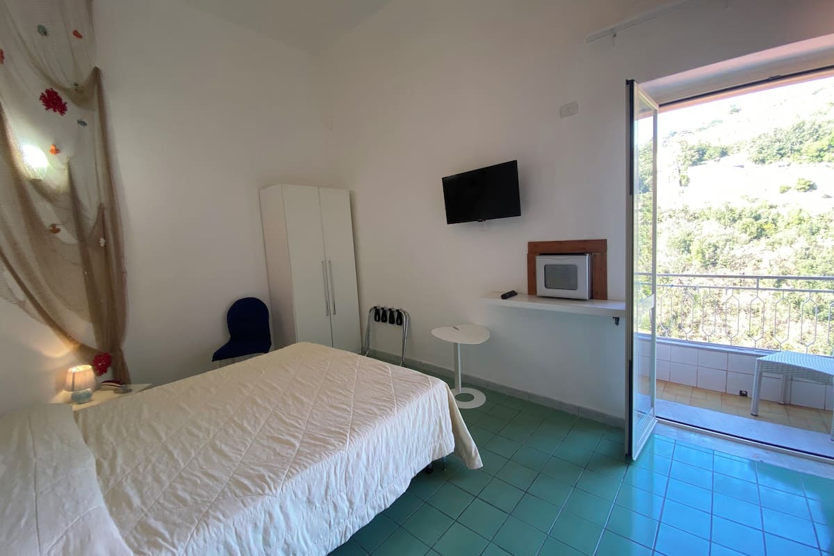 Panorama tweepersoonskamer (2 piano) | Een kluis op de kamer, verduisterende gordijnen, gratis wifi
