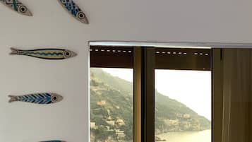 Camera Matrimoniale, vista mare | Széf a szobában, sötétítőfüggöny és ingyenes wifi