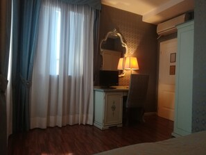 In-room safe, desk, blackout drapes, cribs/infant beds