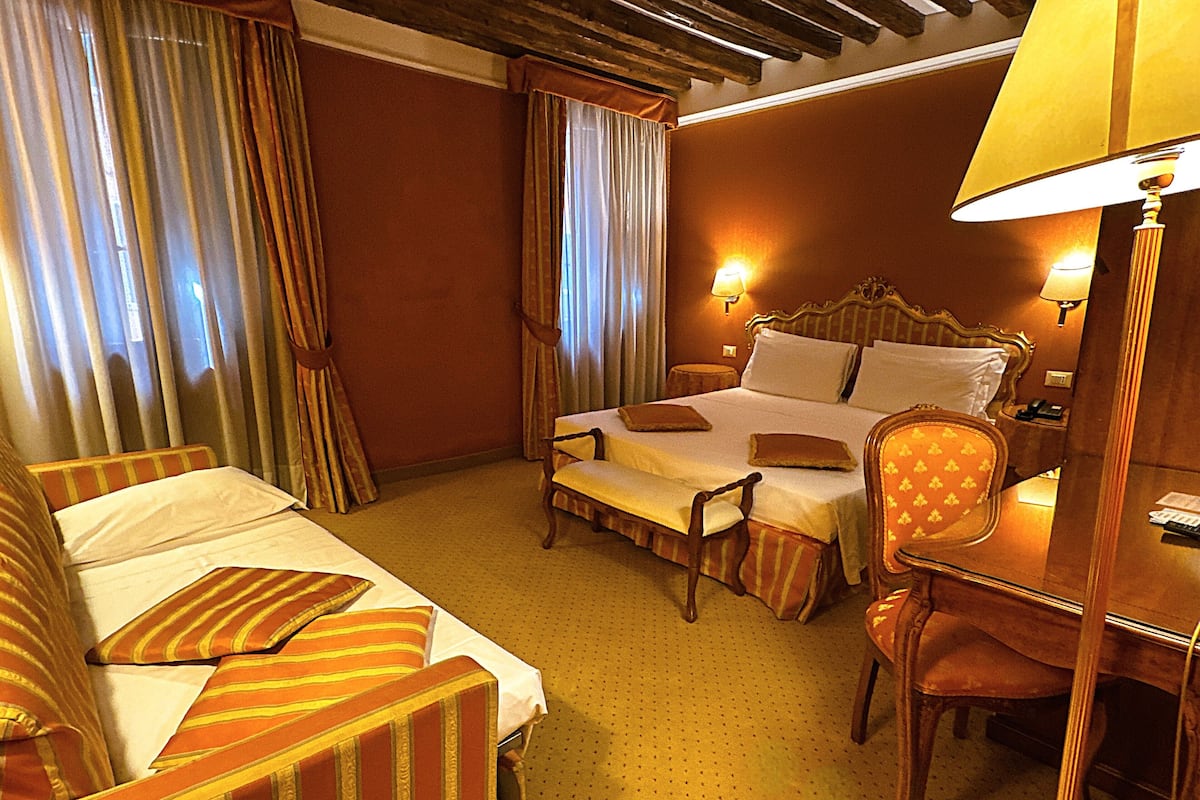1 slaapkamer, luxe beddengoed, pillowtop-bedden, een minibar