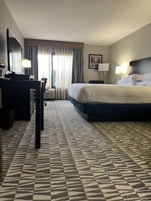 キングサイズベッド 1 台 (禁煙) | 羽毛の掛け布団、セーフティボックス (室内)、デスク、ノートパソコン用作業スペース