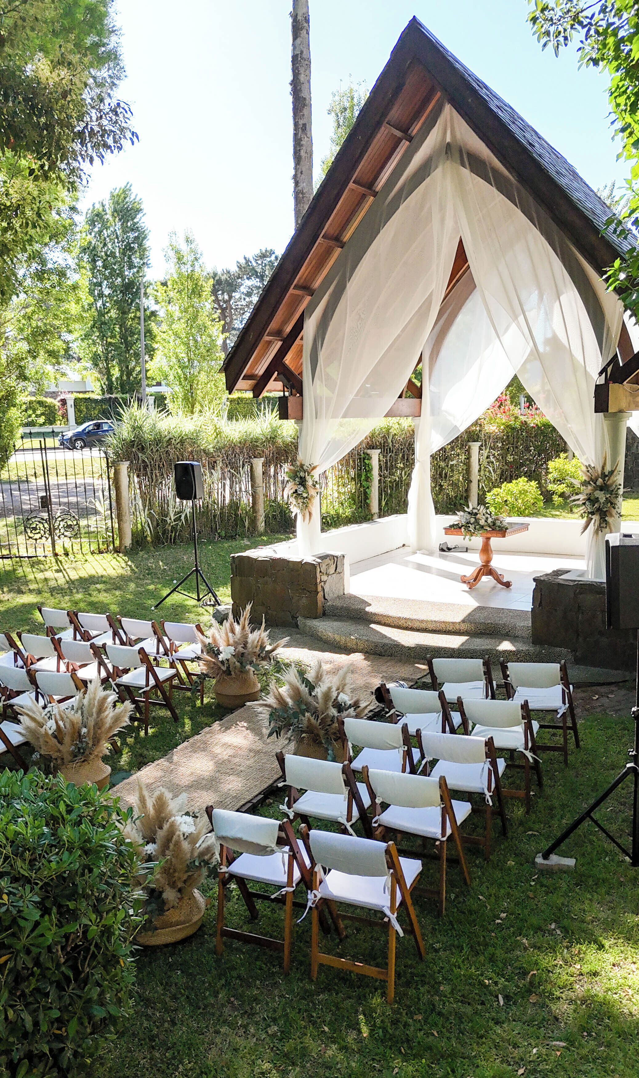 Espace mariage en plein air