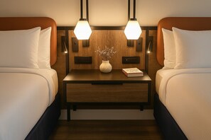 Deluxe Room, 2 Queen Beds, Non Smoking | Desk, laptop workspace, free WiFi, bed sheets - The Woodrose (Willits)