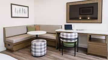 Deluxe Room, 2 Queen Beds, Non Smoking | Desk, laptop workspace, free WiFi, bed sheets
