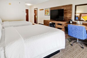 Luxe beddengoed, donsdekens, Select Comfort-bedden, een bureau