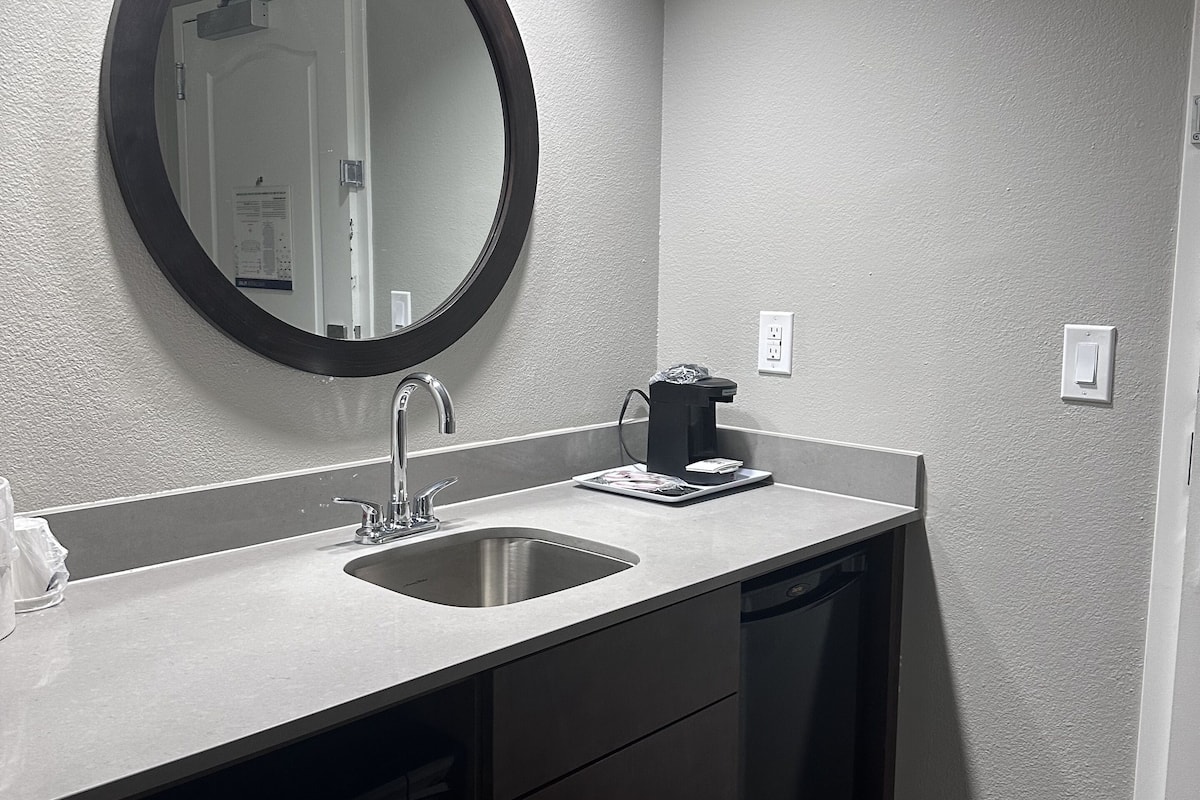 one king studio sofabed nonsmoke | in-room safe, desk, iron/ironing board, free cots/infant beds