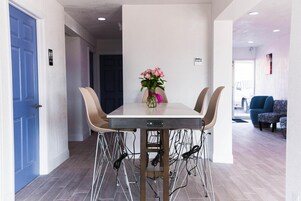 Mini-fridge, microwave