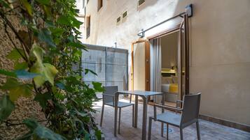 Double or Twin Room, Patio, Ground Floor (Chic Room) | Terrace/patio