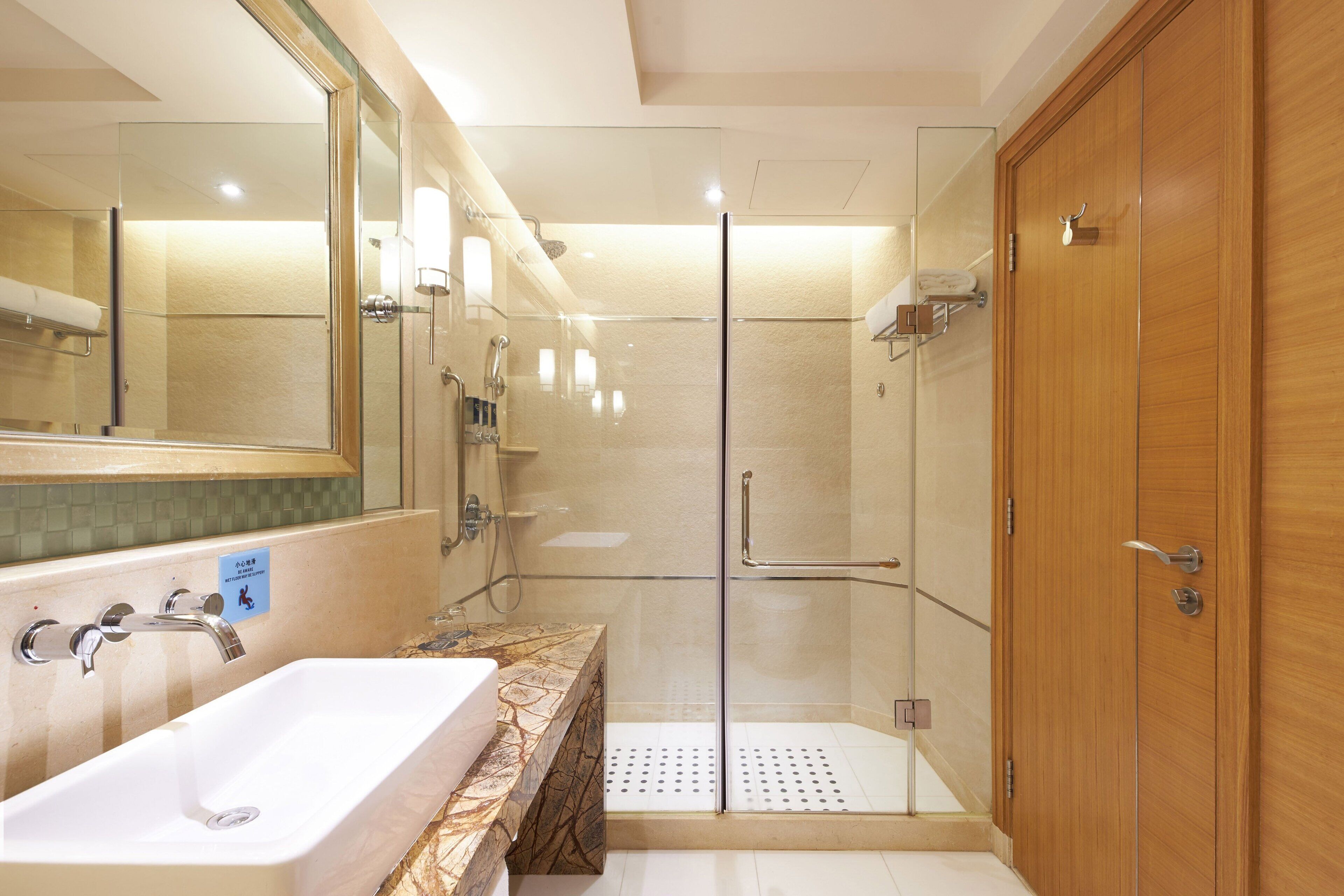 free toiletries, hair dryer, bathrobes, slippers