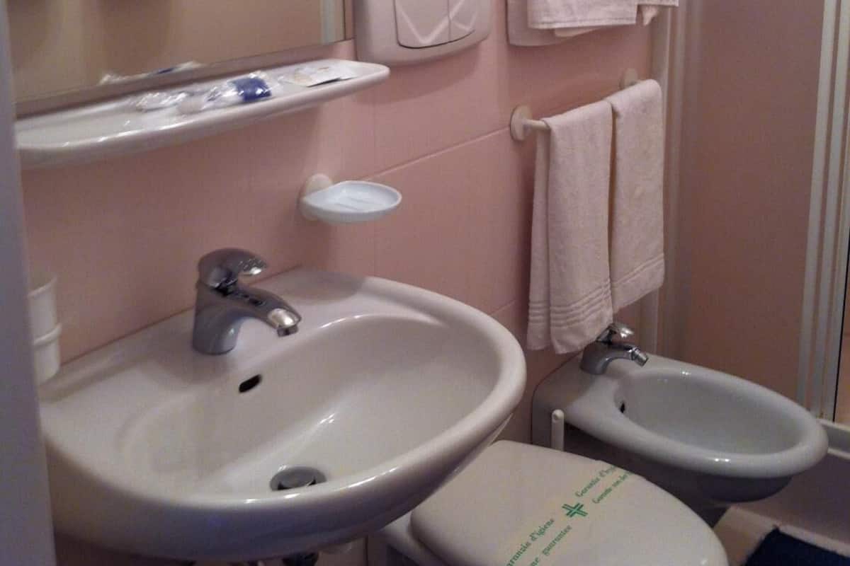 Duş, geniş duş başlığı, ücretsiz banyo/kozmetik ürünleri