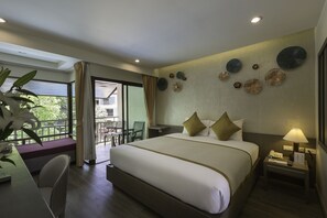 Deluxe Room, 1 Double or 2 Twin Beds | View from room - Chanalai Flora Resort, Kata Beach (Karon)