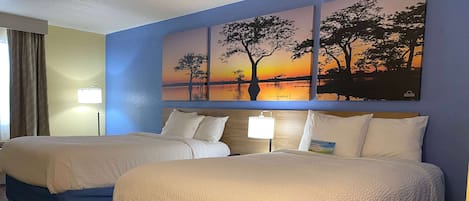 Coffres-forts dans les chambres, bureau, rideaux occultants