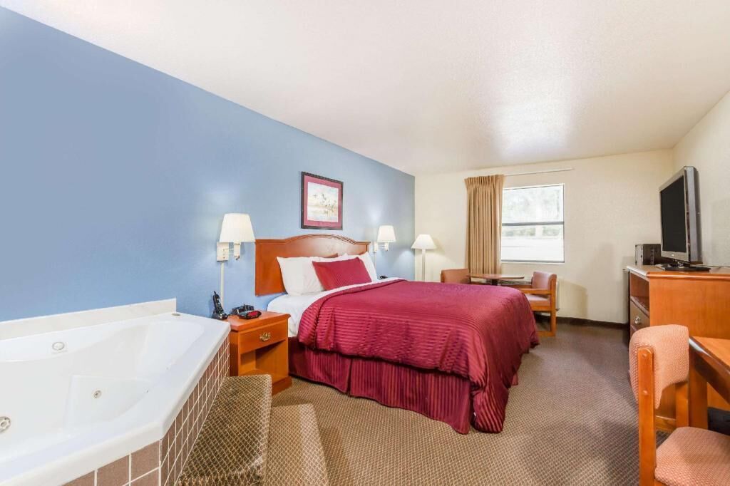 In-room safe, desk, blackout curtains, iron/ironing board