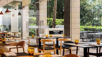 Outdoor banquet area