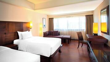 Pillowtop beds, minibar, in-room safe, individually decorated