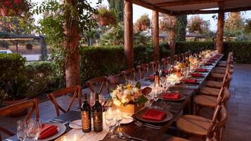 Frokost, lunsj og middag serveres