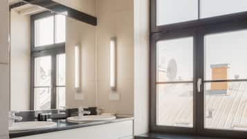 Stüdyo Süit | Banyo | Duş/küvet kombinasyonu, lüks banyo/kozmetik ürünleri