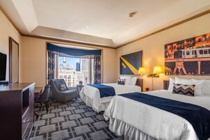 Deluxe Double Room, 2 Double Beds | Minibar, in-room safe, desk, blackout drapes