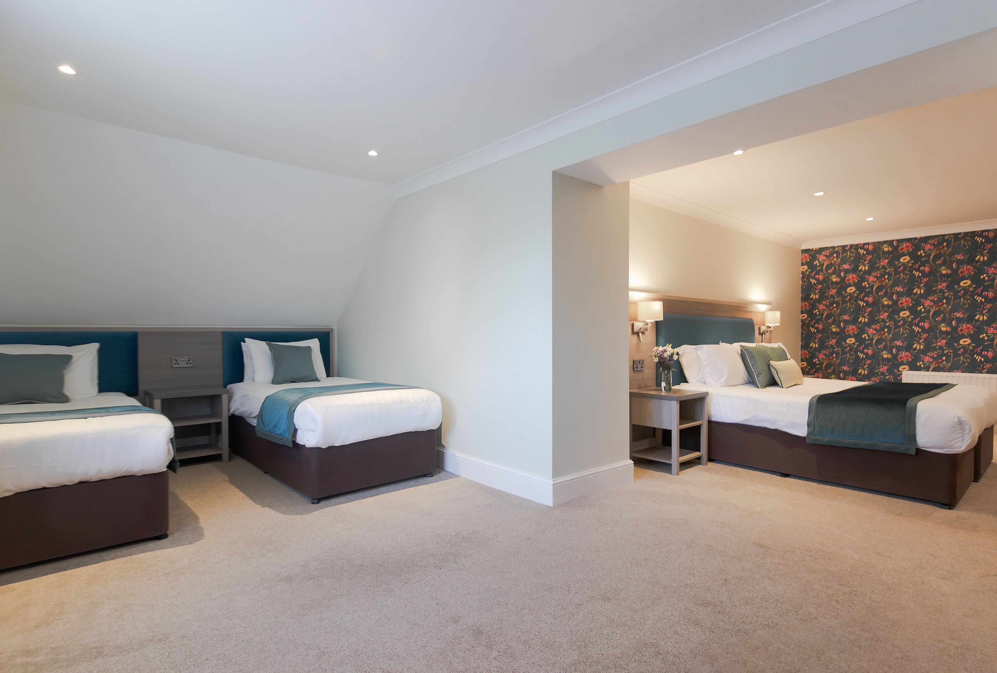 family room / quad room | in-room safe, individually decorated, individually furnished, desk