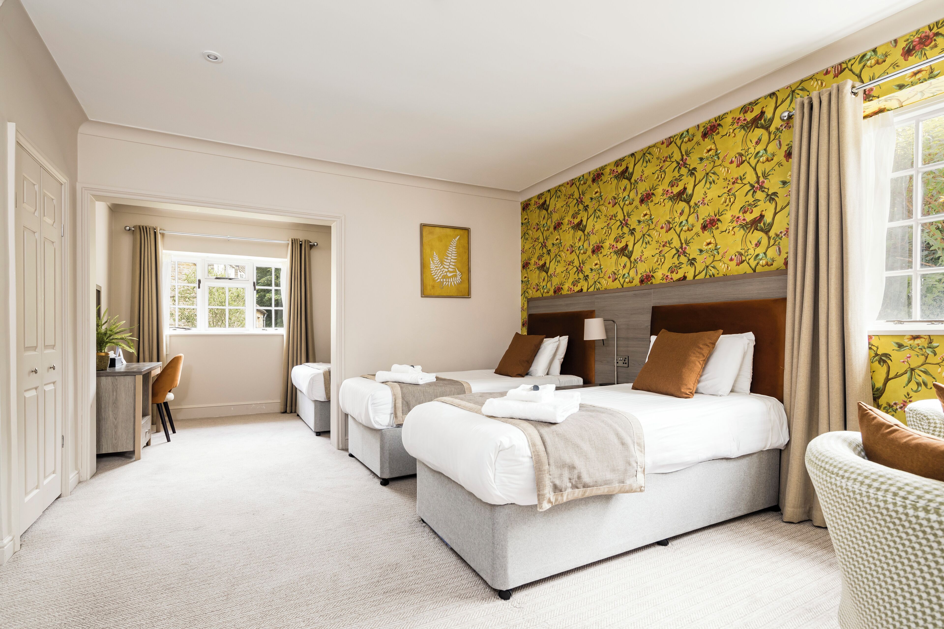 family room / quad room | in-room safe, individually decorated, individually furnished, desk