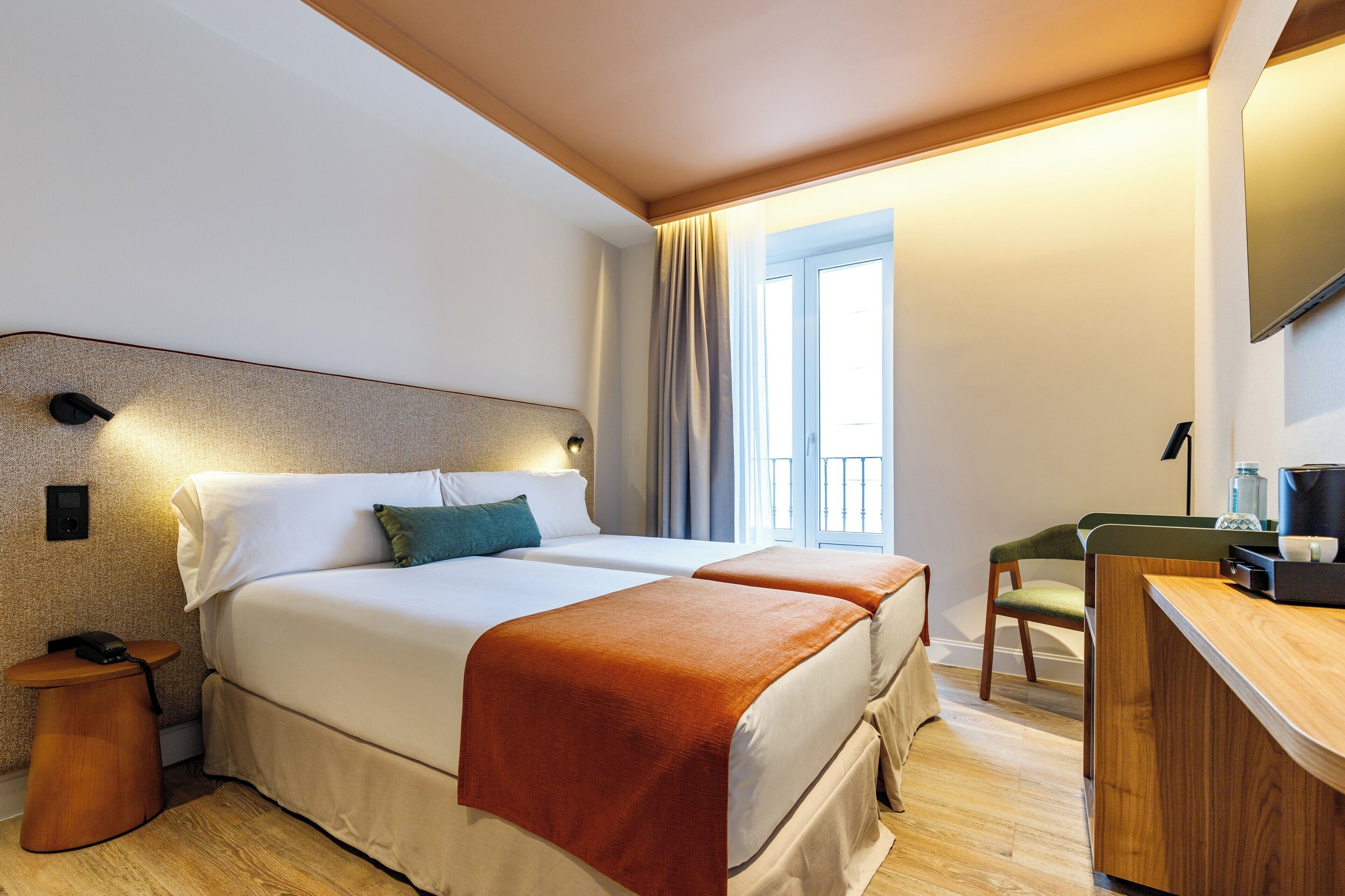 Down duvets, minibar, in-room safe, desk