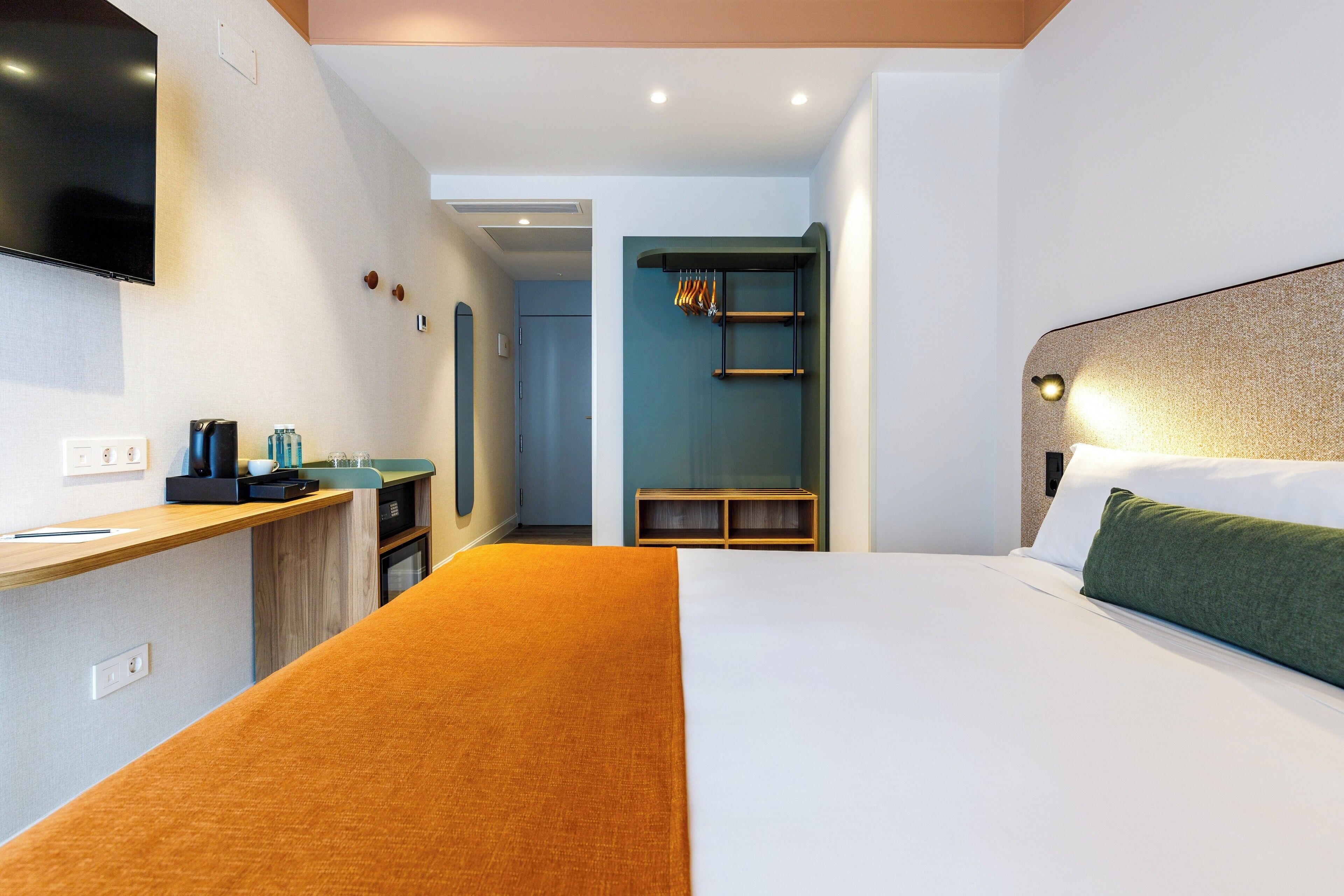 Down duvets, minibar, in-room safe, desk