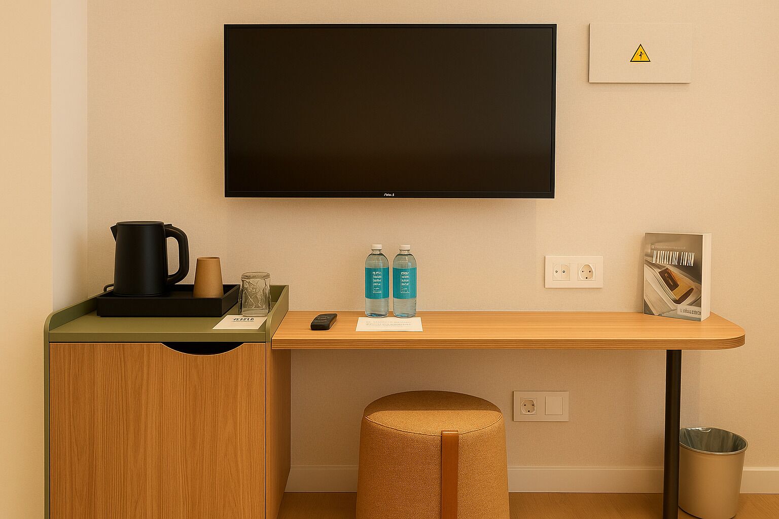 standard single room | down duvets, minibar, in-room safe, desk