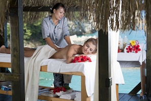 Soins corporels, massages aux pierres chaudes