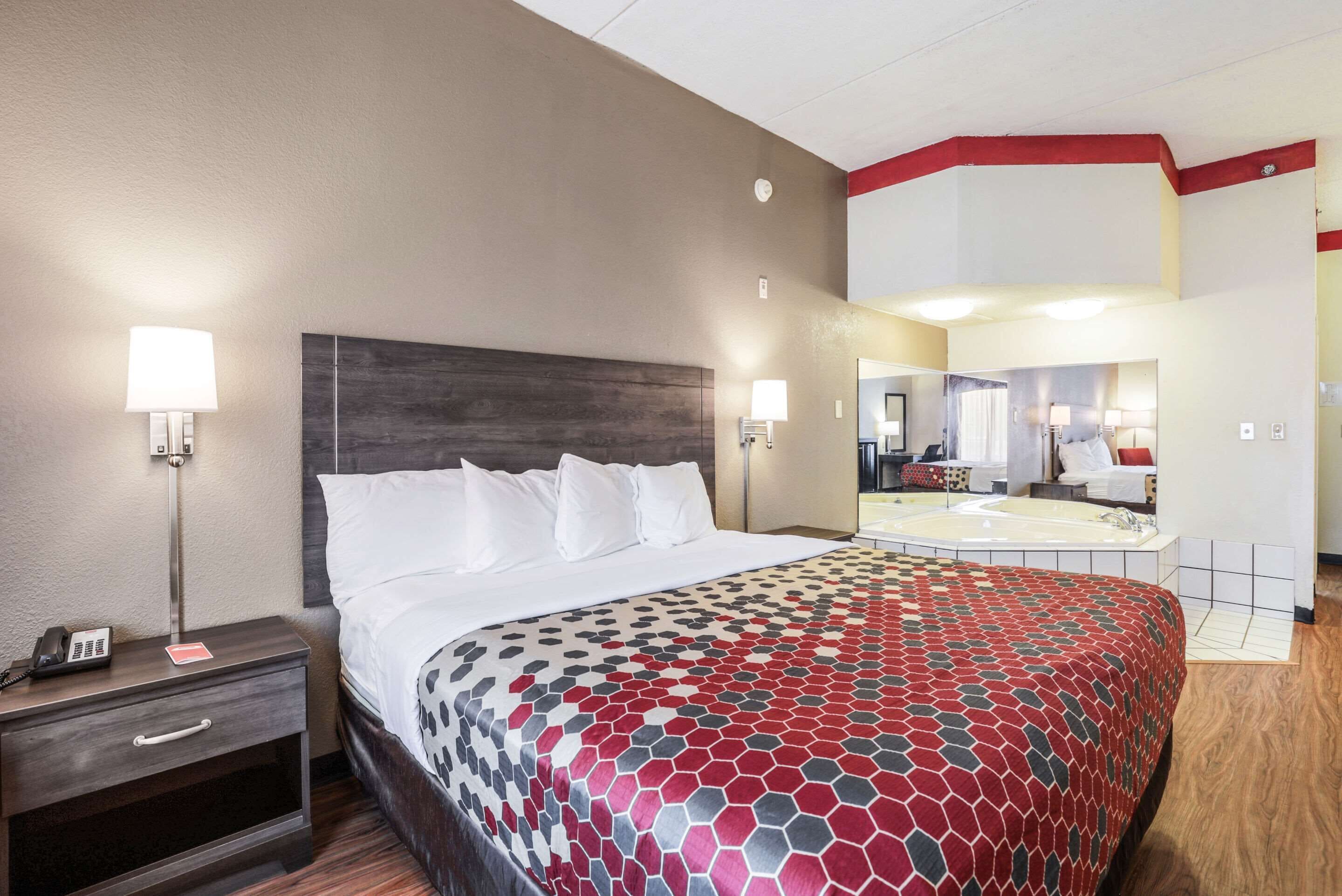 Room, 1 King Bed, Accessible, Non Smoking | Desk, iron/ironing board, bed sheets